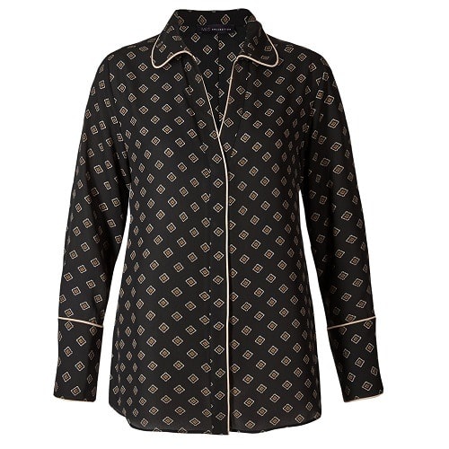 Women Geometric Print Long Sleeve Shirt