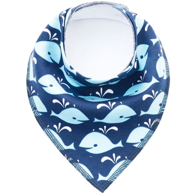 2pcs Cotton Cartoon Child Baberos Bandana Bib