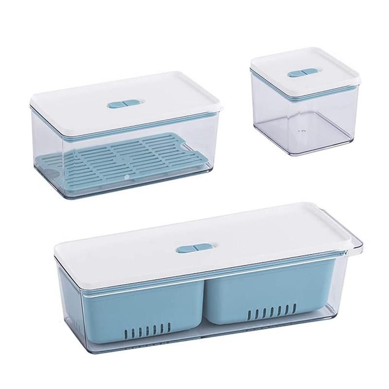 Stackable Saver, Organizer/Storage Containers 3Blue)