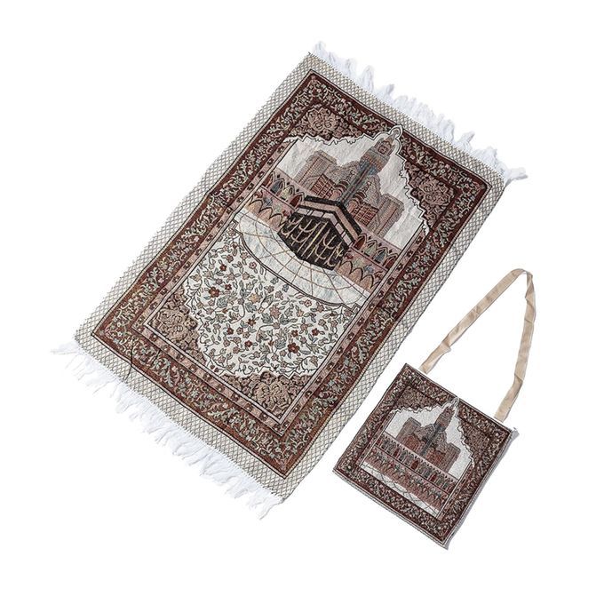 Muslim Prayer Rug Travel Mat Home Rectangle Praying Carpet Ramadan