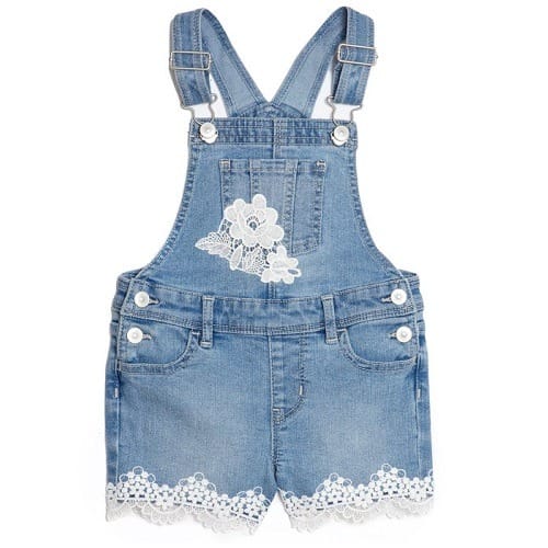 Toddler Girls Stretch Denim Jeans Overall