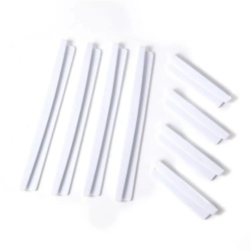 Car Door Edge Protector Strip Anti-collision Door Guard - White - 8pcs Set