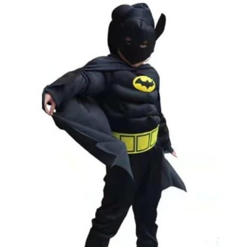 Padded Batman Children Costume With Mask/Cape