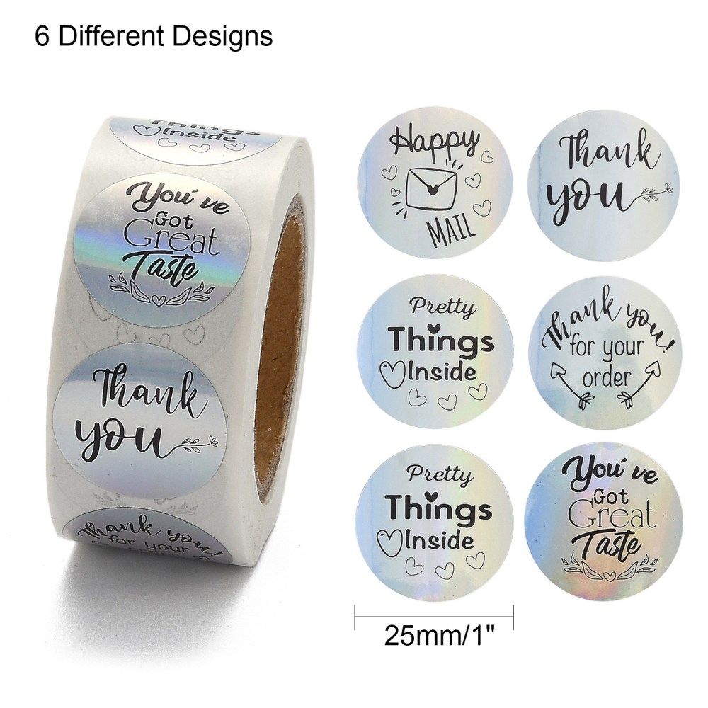 Holographic Thank You Sticker