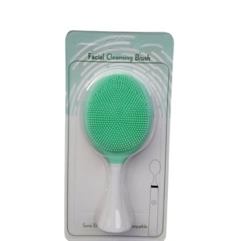 Silicone Facial Cleanser Brush Head - Green