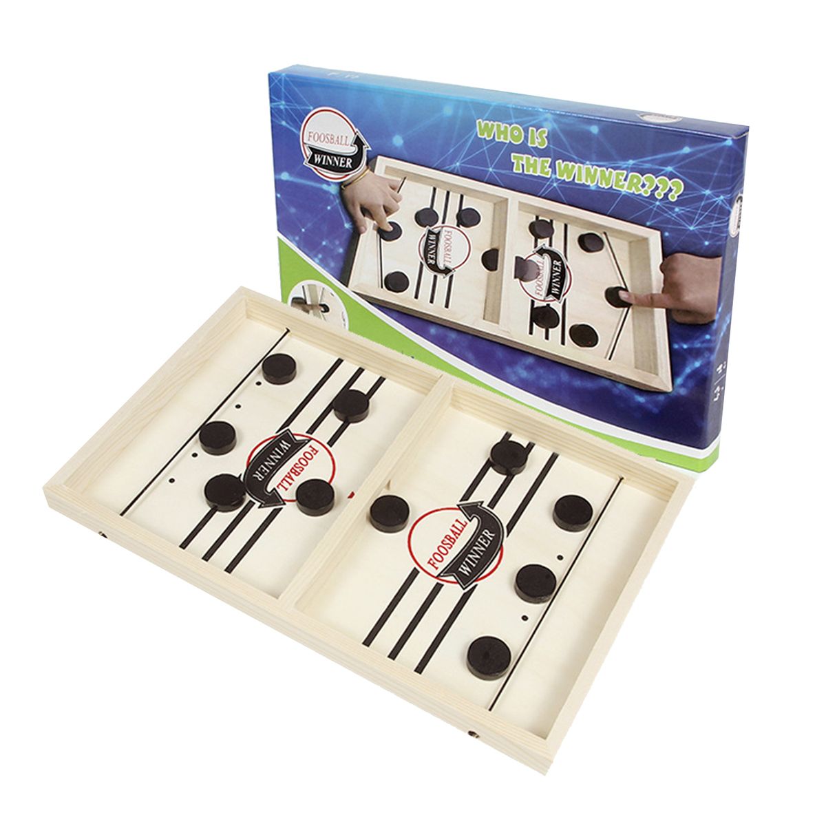 Sling Puck Game Table Desktop Battle Wooden Hockey Game