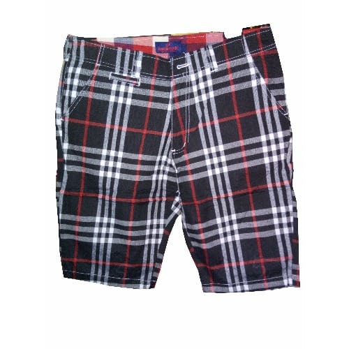 Men's Check Short - Black