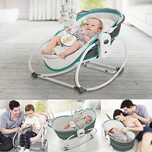 Mastela Baby Rocker & Bassinet - 5-In-1