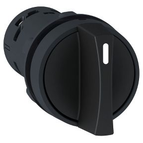 Selector Switch - O 22 - Black - Standard Handle - 3 Positions - 2 NO