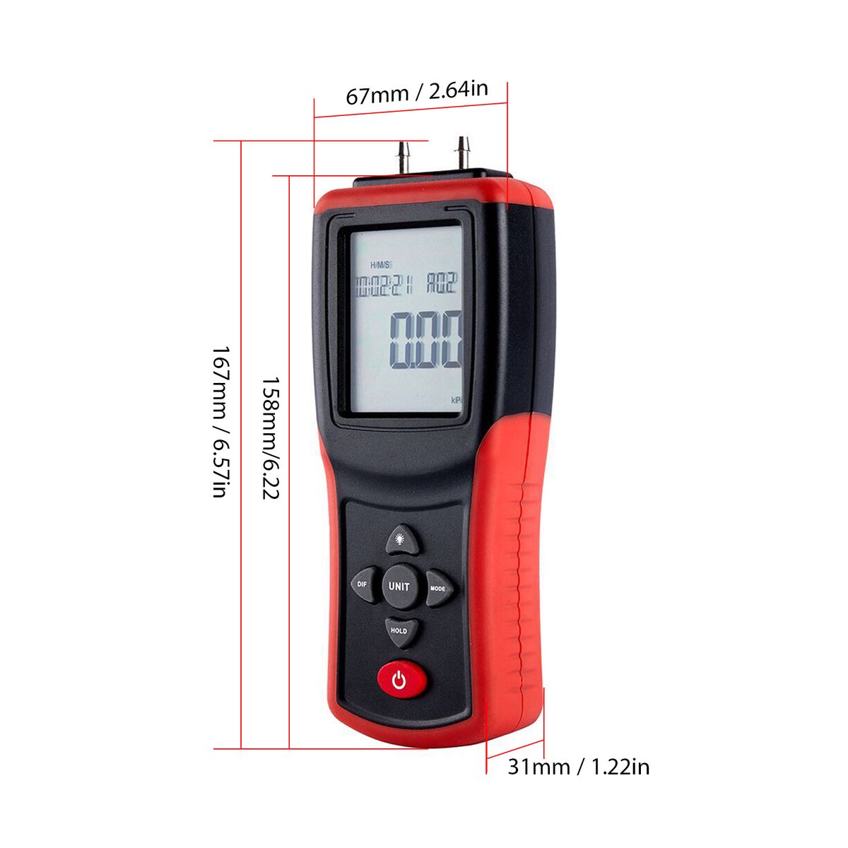 Digital Manometer 2.4-inch LCD High Precision Hand-held