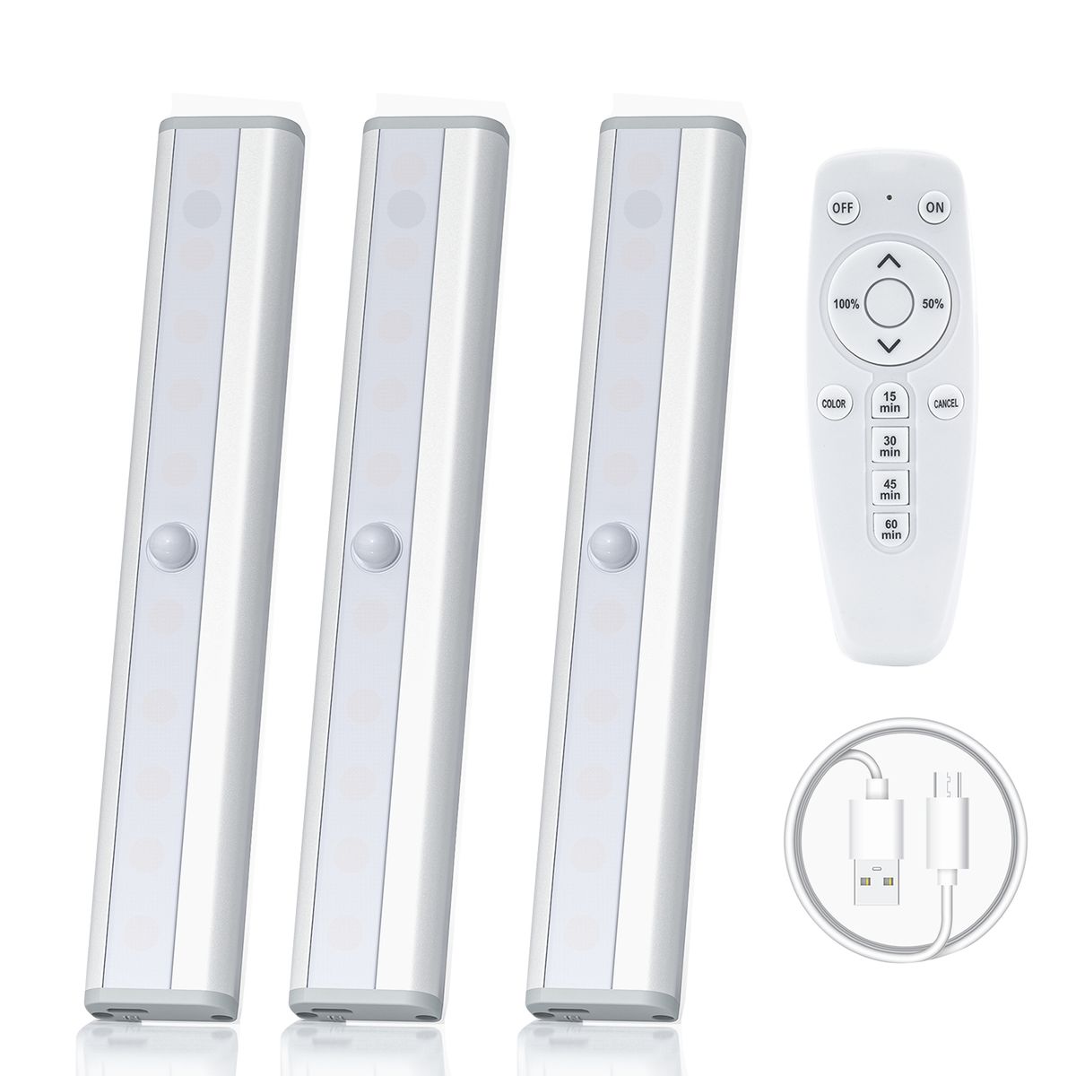 3.7V 0.7W 20LEDs Strips Cabinet Lamp Kit Set With