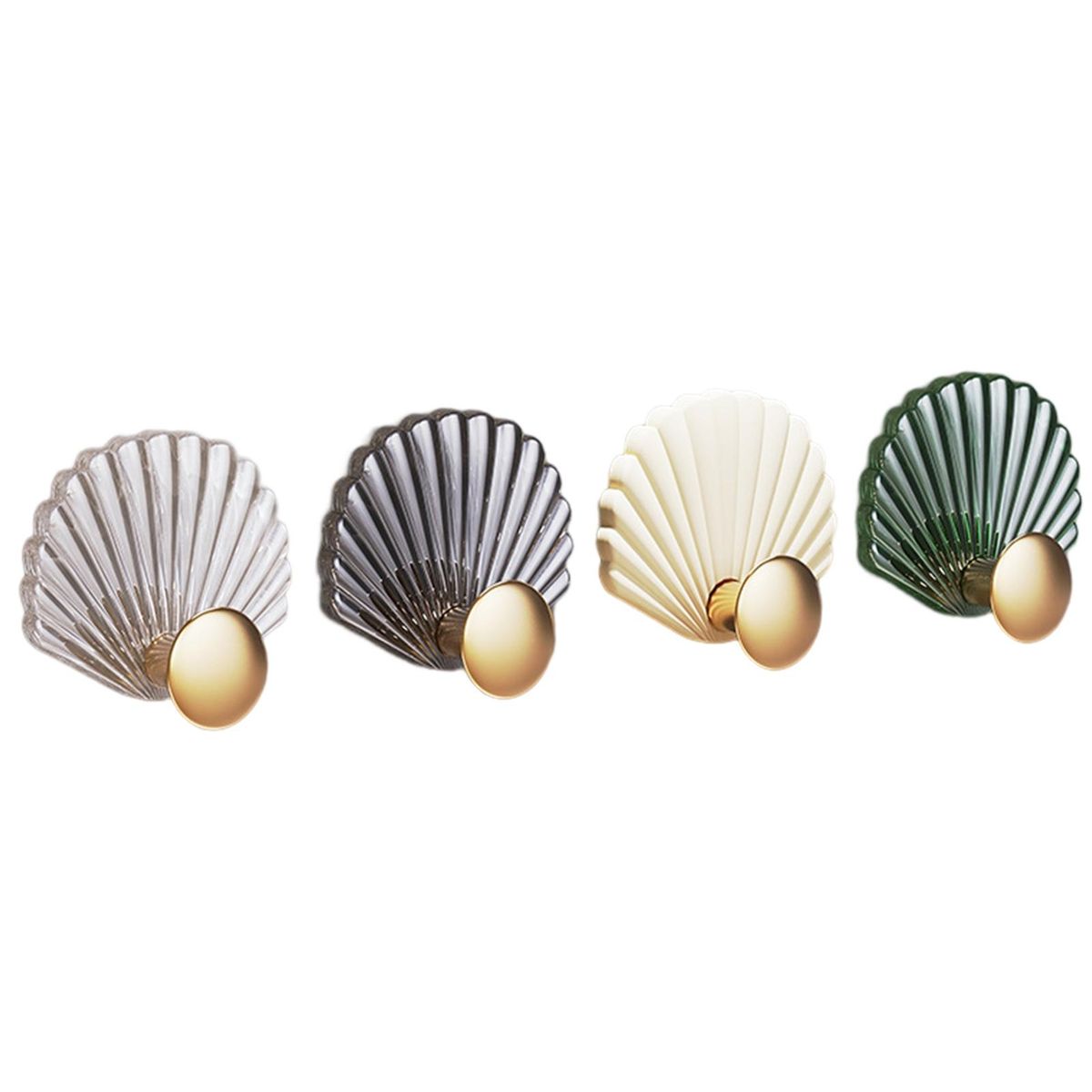 4Pcs Kitchen Hooks Self Adhesive Wall Hooks Mix Color