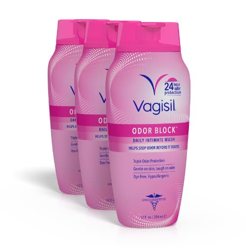 Odor Block Daily Intimate Vaginal Feminine Wash - 320ml x 3 Packs