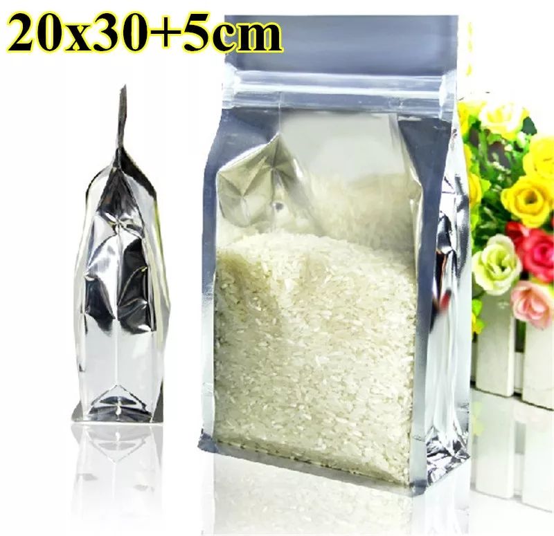 50 Pcs Self-Stand Aluminum Ziplock Pouch (20 X 30 Cm)