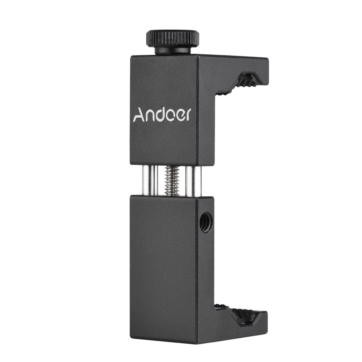 Andoer Metal Phone Clip Smartphone Holder Clamp with Cold Shoe Mount 1/4 Inch Thread Replacement for iPhone Samsung Huawei Smartphones Vlog Expansion   Accessories