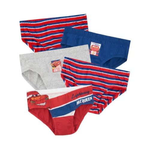 Disney Pixar Cars Boys Briefs- Pack Of 5