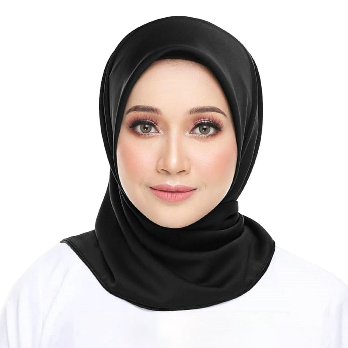 Women Head Wrap Vivid Color Wear Resistant Washable-Black