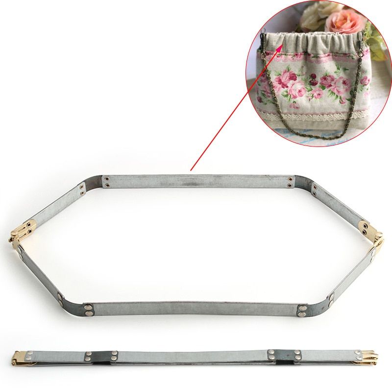 1-4-10pcs 8 Size Metal Frame For Purse Wallet Bag Vintage Internal Flexable Frame Handbag