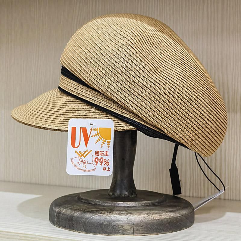 UV Protection Straw Cap Women Sun Hat Brim Visor Hat Straw Flat Ivy sboy Hat Cabbie Beret Hat Paperboy Outdoor Beach Hat