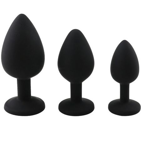3 Pieces / 3 Set Anal Plug Different Sizes Butty Plug