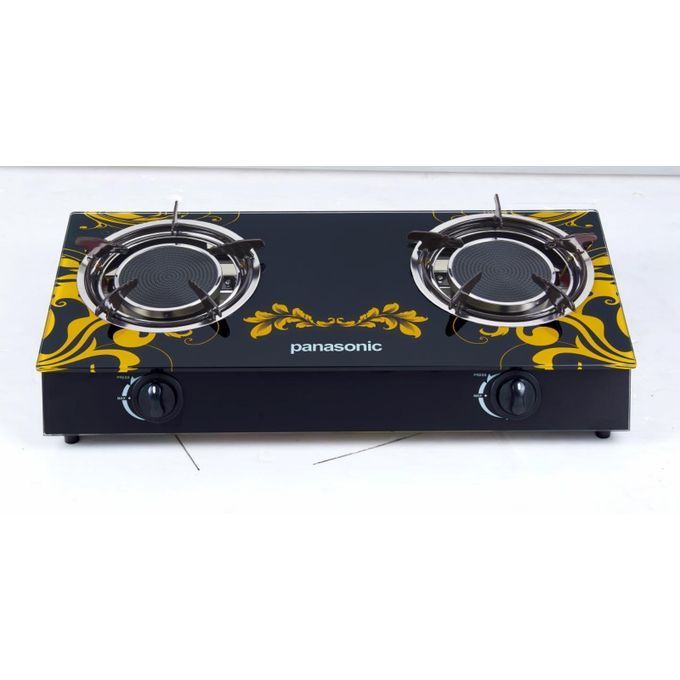 2 Gas Burner Tempered Glass TableTop CookerHob