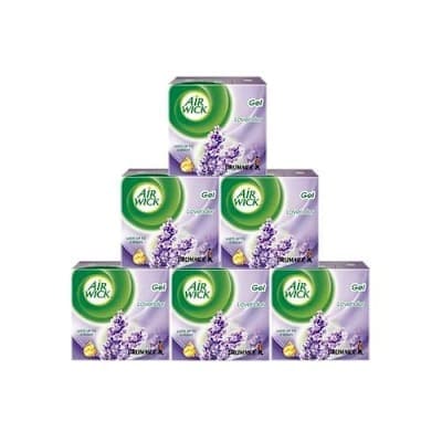 Airwick Drummer Gel Air Freshener Lavender 45g - Pack Of 6