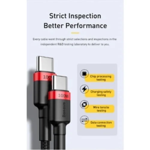 Cafule Pd2.0 Flash Charging Usb For Type-c Cable - 2m - 100w