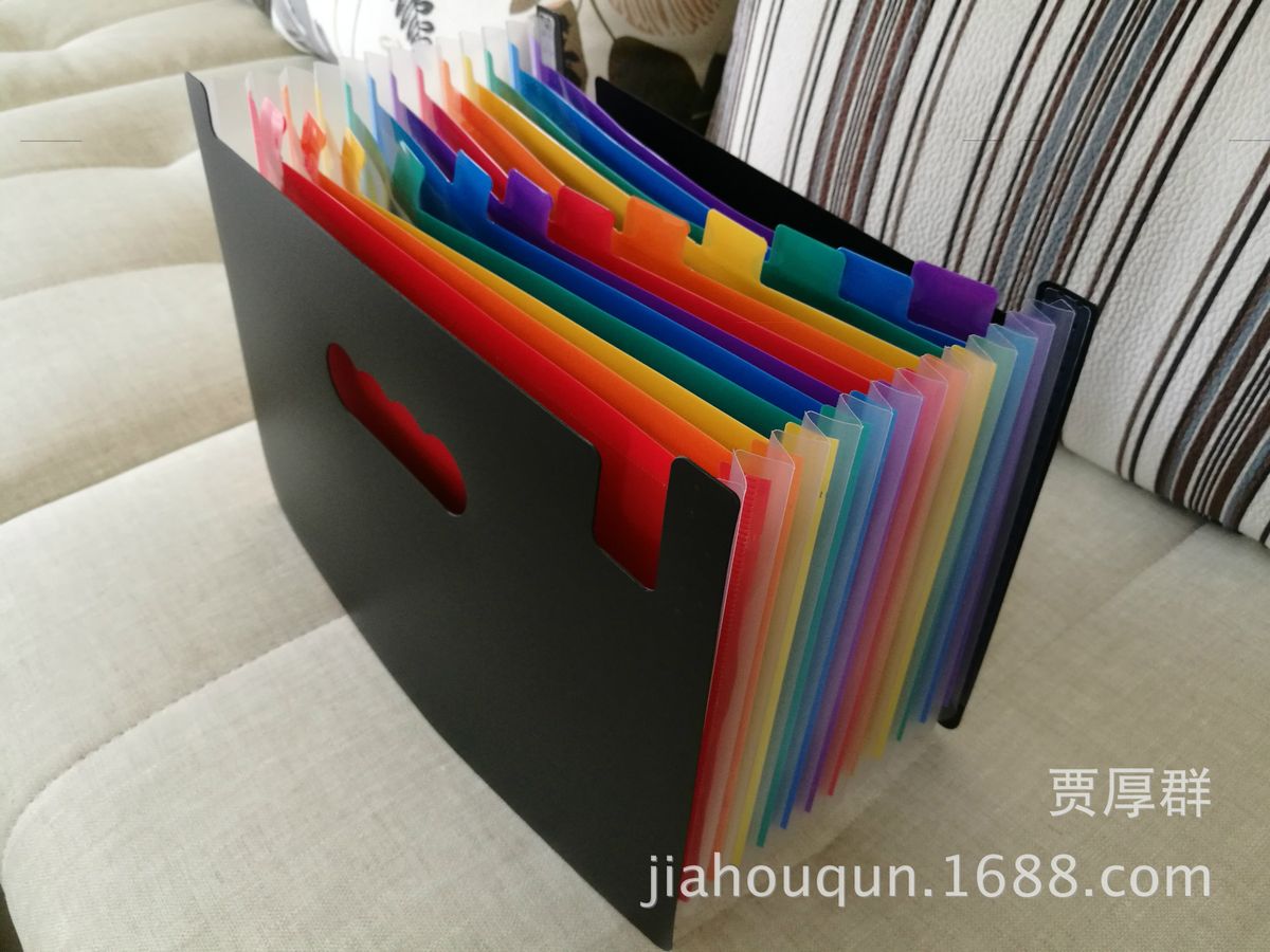 12-layer Color Organ Bag Student Test Paper Classification