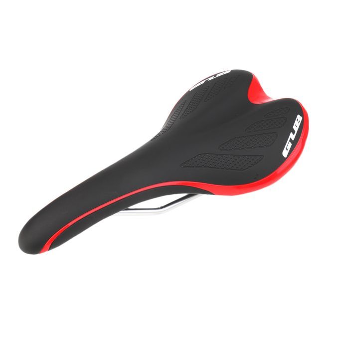 Unisex Bicycle Saddle Cycling MTB Road Bike Front Seat Black-red