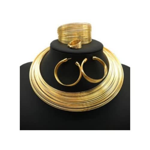 Wiredcord Costume Wedding Necklace Jewelry Set