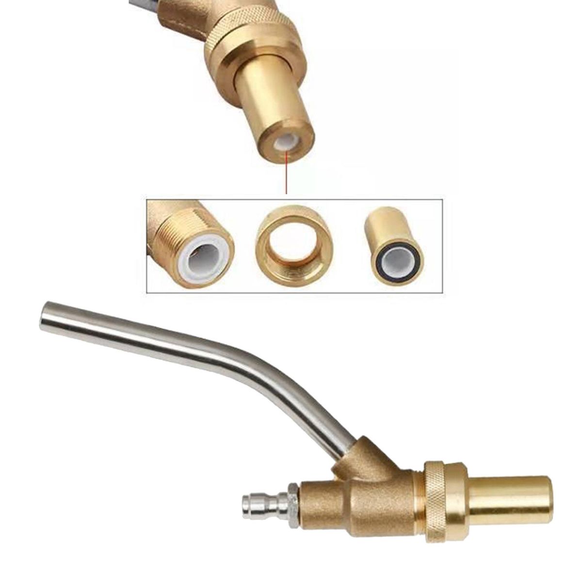 Stainless Hose Pipe Joint Connector For High Pressure Washer Sand