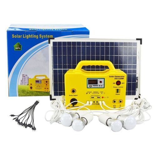 Solar Generator 30w With 6 Bulbs And One Free Inverter