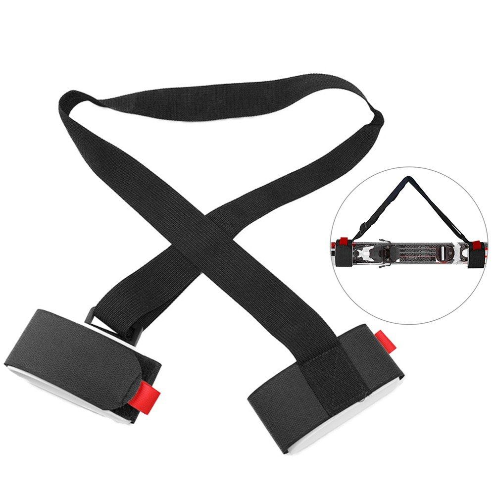 1.2M Ski Carrier Straps Handle Adjustable Snowboard Shoulder