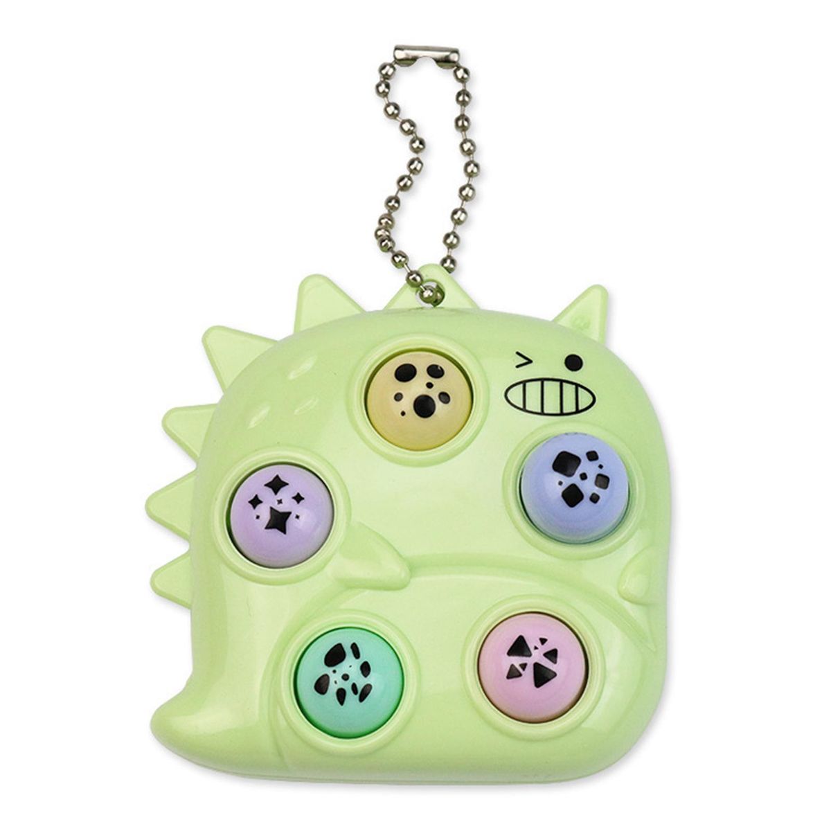 Game Console Keyring Whack-a-mole Keychain Pendant Toy Light Green