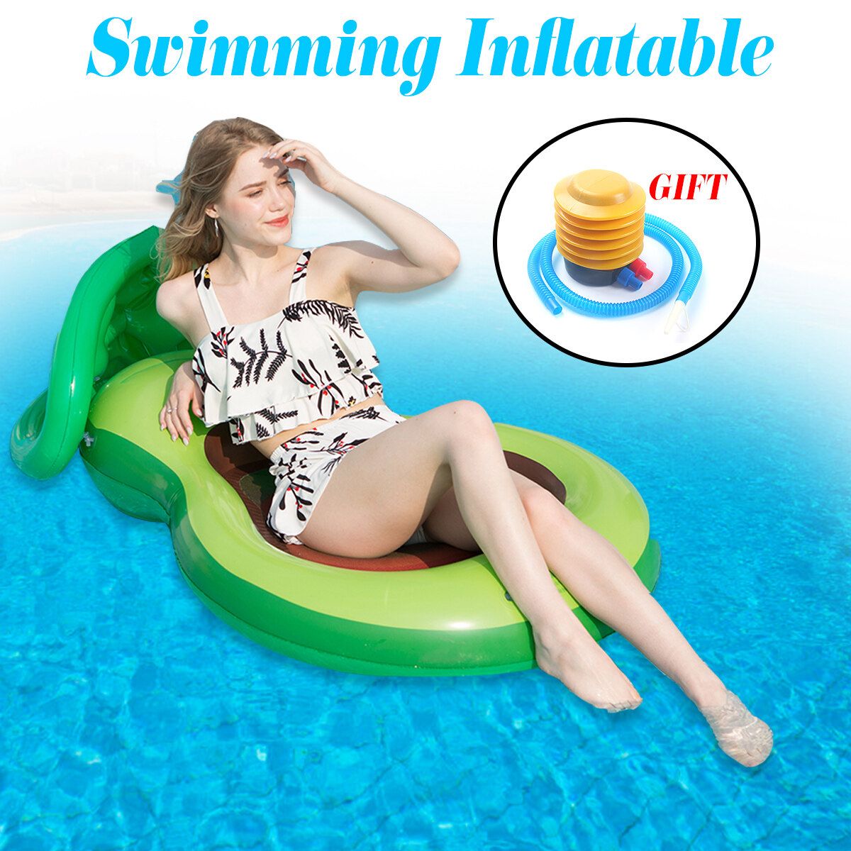 Swimming Air Mattress Inflatable PVC Chair Portable Hammock Sea Bed Water Float