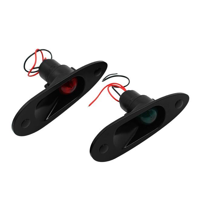 BOAT MARINE LED Side Mount Navigation Lights Red Green Flush Mount 12V