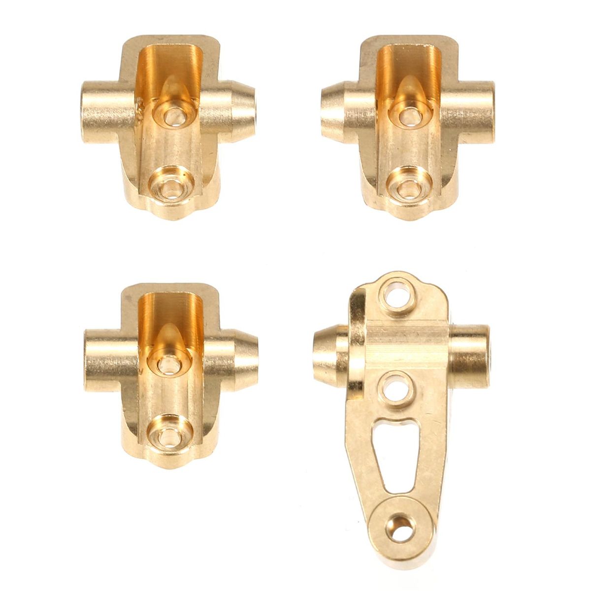 Brass Front Rear Axle Lower Shock Mount Axle Mount Set Suspension Links Stand Compatible with TRAXXAS TRX-4 82056-4 G500 RC Car 4 PCS