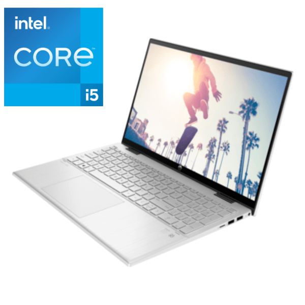 PAVILION X 360  15-ER1015NIA  CONVERTIBLE Core I5 12th Gen,  8GB ,512GB SSD, Wins11,  Backlit Keyboard, Touchscreen + Mouse