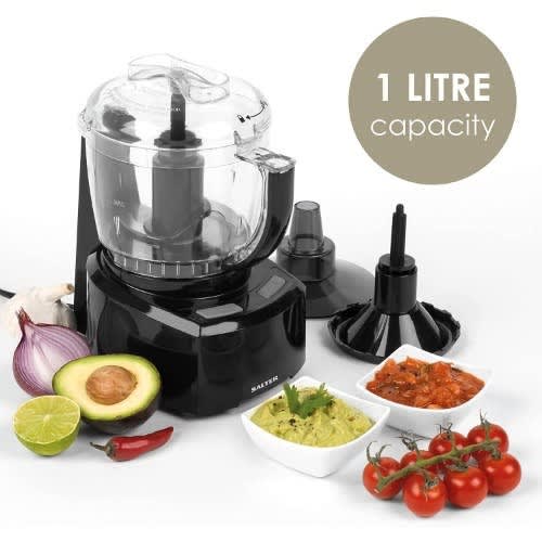 8 In 1 Compact Prep Pro Mini Chopper Food Processor - 1L Grater - 200W