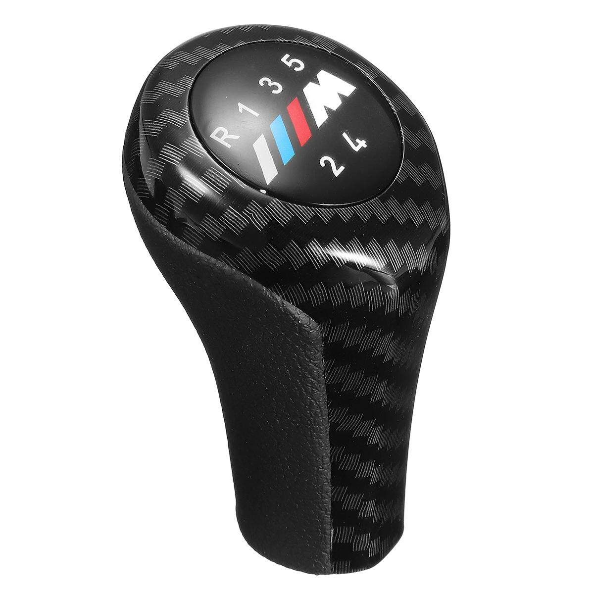 New Carbon 5 Speed Gear Shift Knob Handle For BMW 3 5 7 M E36 E46 E34 E38 E61