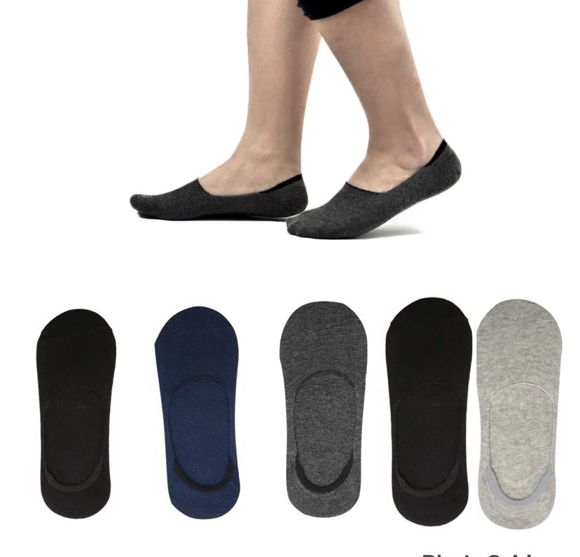 5 PAIR SNEAKERS LOAFERS FASHION INVISIBLE SOCKS