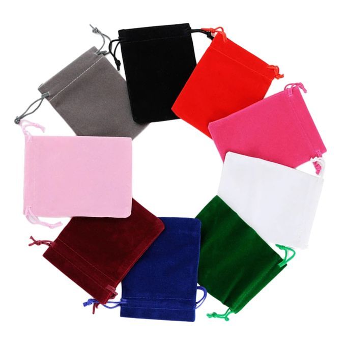 50/100Pcs Mini Drawstring Bag Pouches Washable Reusable Cloth 50Pcs