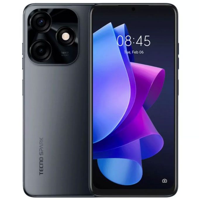 Spark 10C (KI5k) 6.6" 4GB RAM/128GB ROM Android 12 - Black