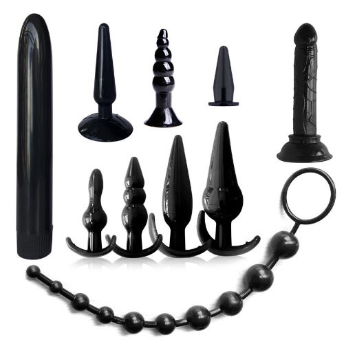 10pcs Complete Butt + Anal & Vaginal Dildo Sex Toy