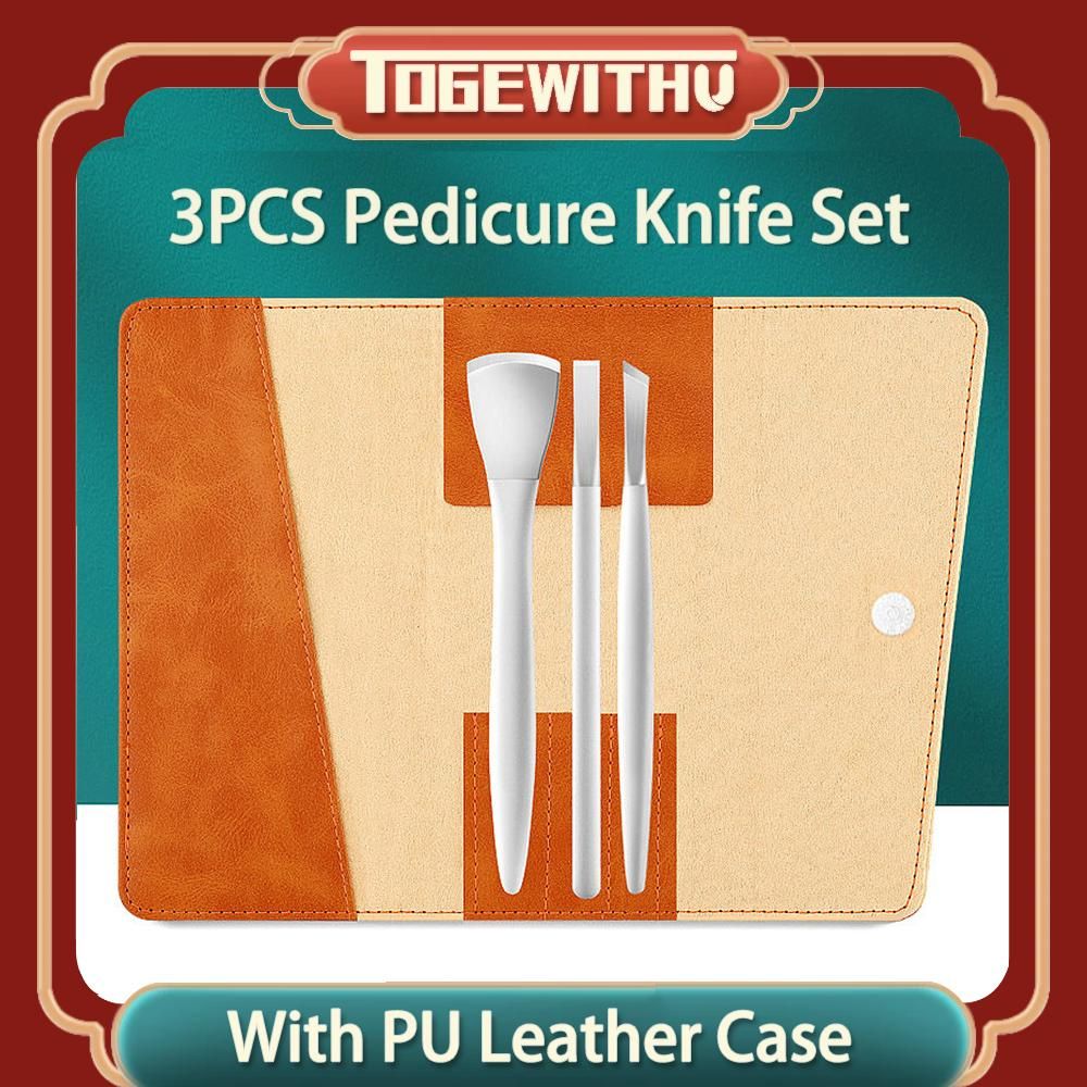 Pedicure Tool Set for Feet, Ingrown Toenail Tools Kit Foot Care Tools with Leather Case Professional Dead Skin Cuticle Remover Foot Repair Sharp Tool Kit for Nail Corn Callus