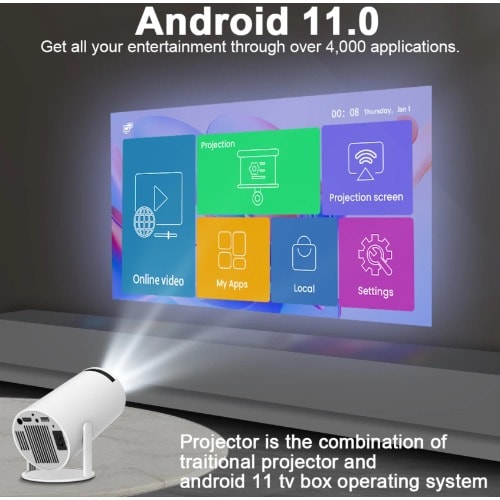 Transpeed Projector 4k Android 11 Dual Wifi6