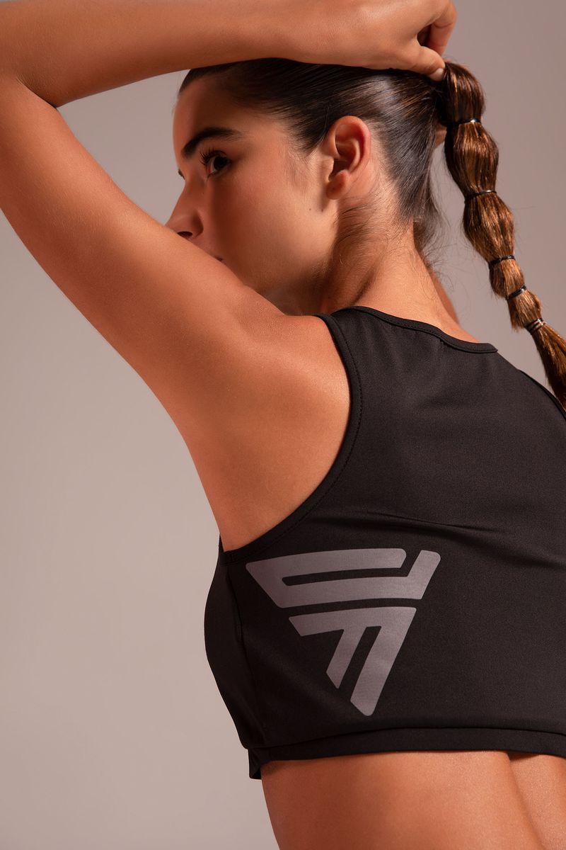 Woman Bralette Knitted Bra-Black