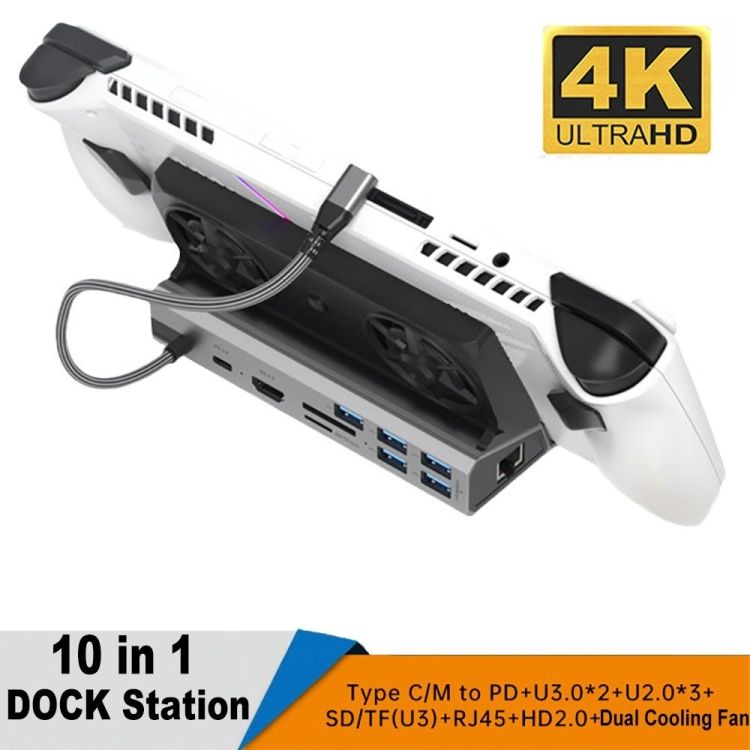 For ASUS ROG Ally Docking Station 10 -in- 1