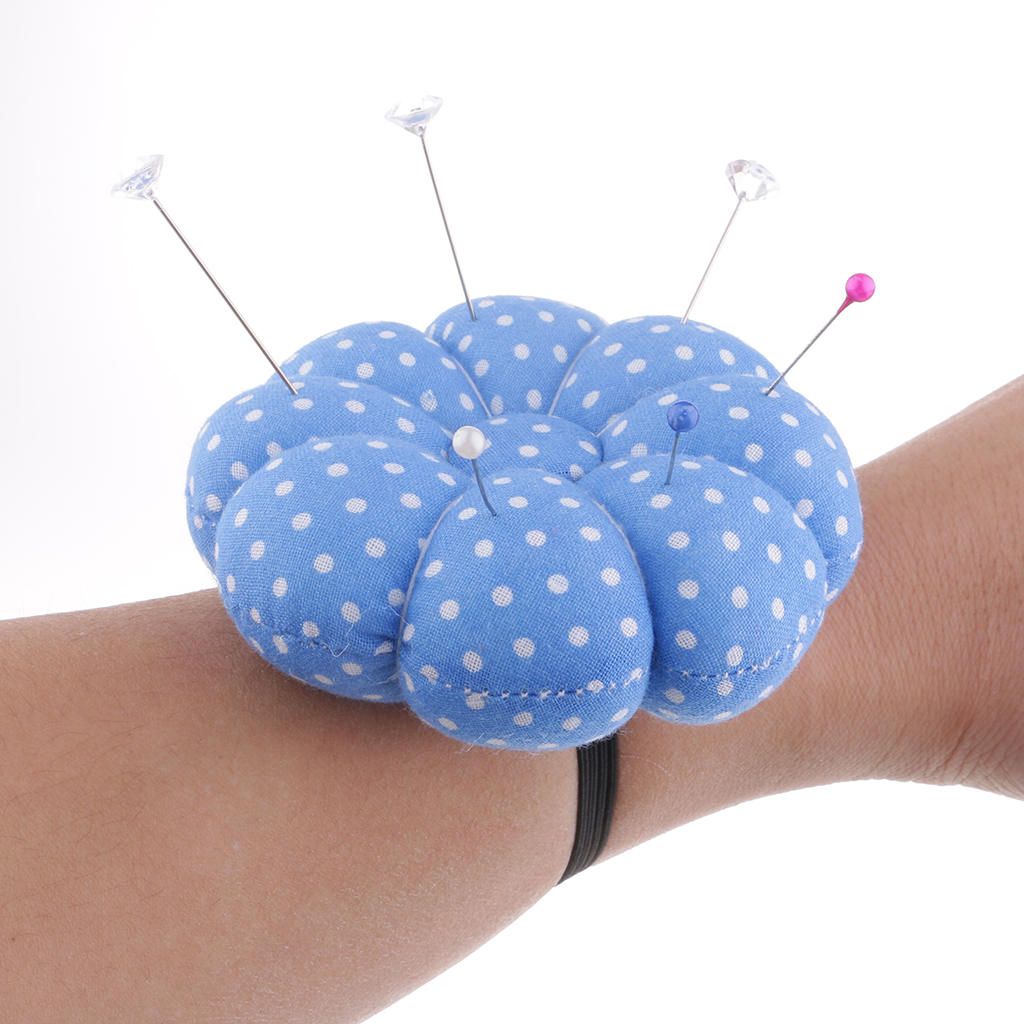 Pumpkin Wrist Wearable  Cushion For DIY Sewing Crafts Blue