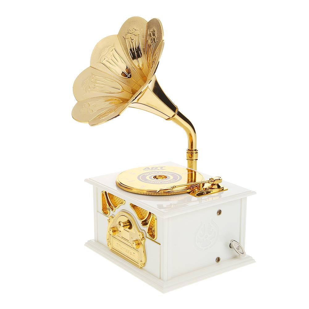 Antique Classical Retro Horn Gramophone Music Box Antique Classical Retro-